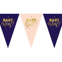 Globos Europe B.V. Vimpelguirlande Gender Reveal - Oppyntning