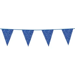 Globos Europe B.V. Vimpelguirlande Glitter Blå - Oppyntning