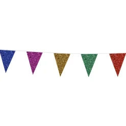Hot Globos Europe B.V. Vimpelguirlande Glitter Multifarvet Stor