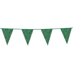 Best Globos Europe B.V. Vimpelguirlande Grøn Glitter