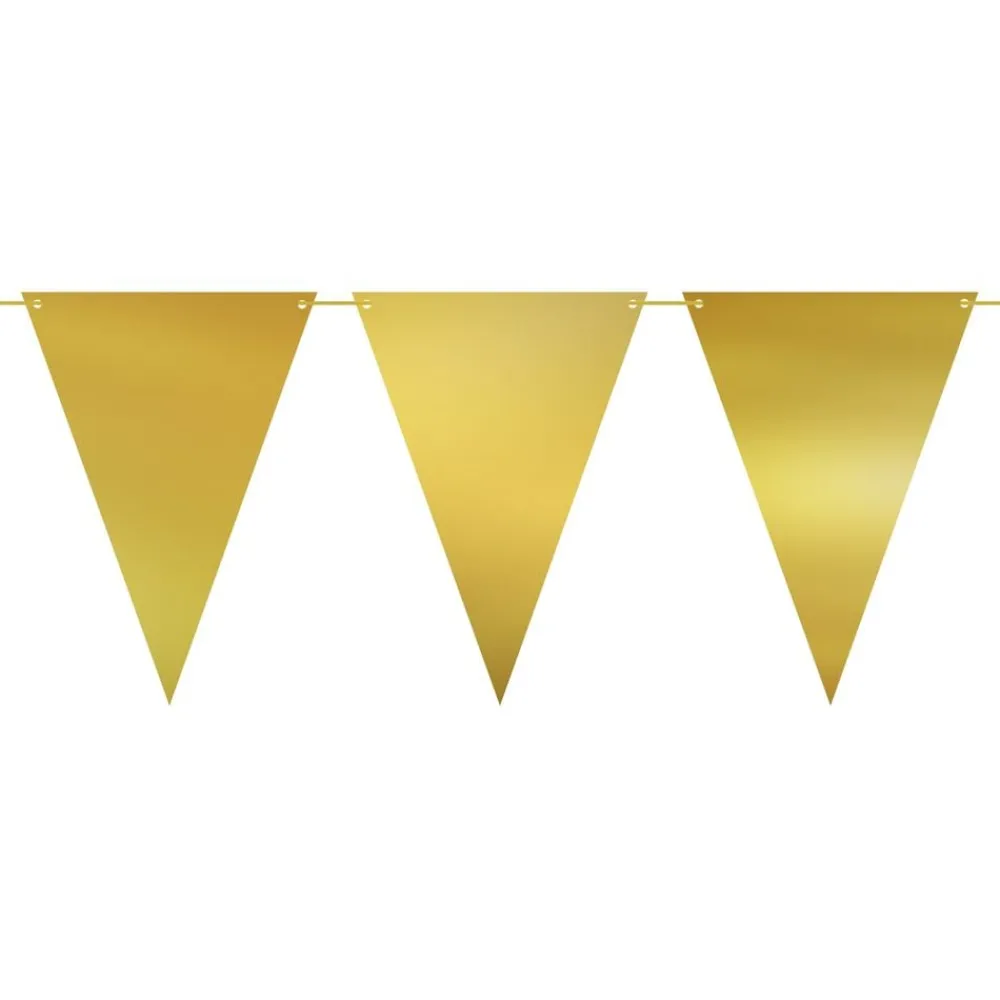 Best PartyDeco sp. z o.o. Vimpelguirlande Guld Metallic