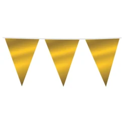 Globos Europe B.V. Vimpelguirlande Guld Metallic - Oppyntning|Flag