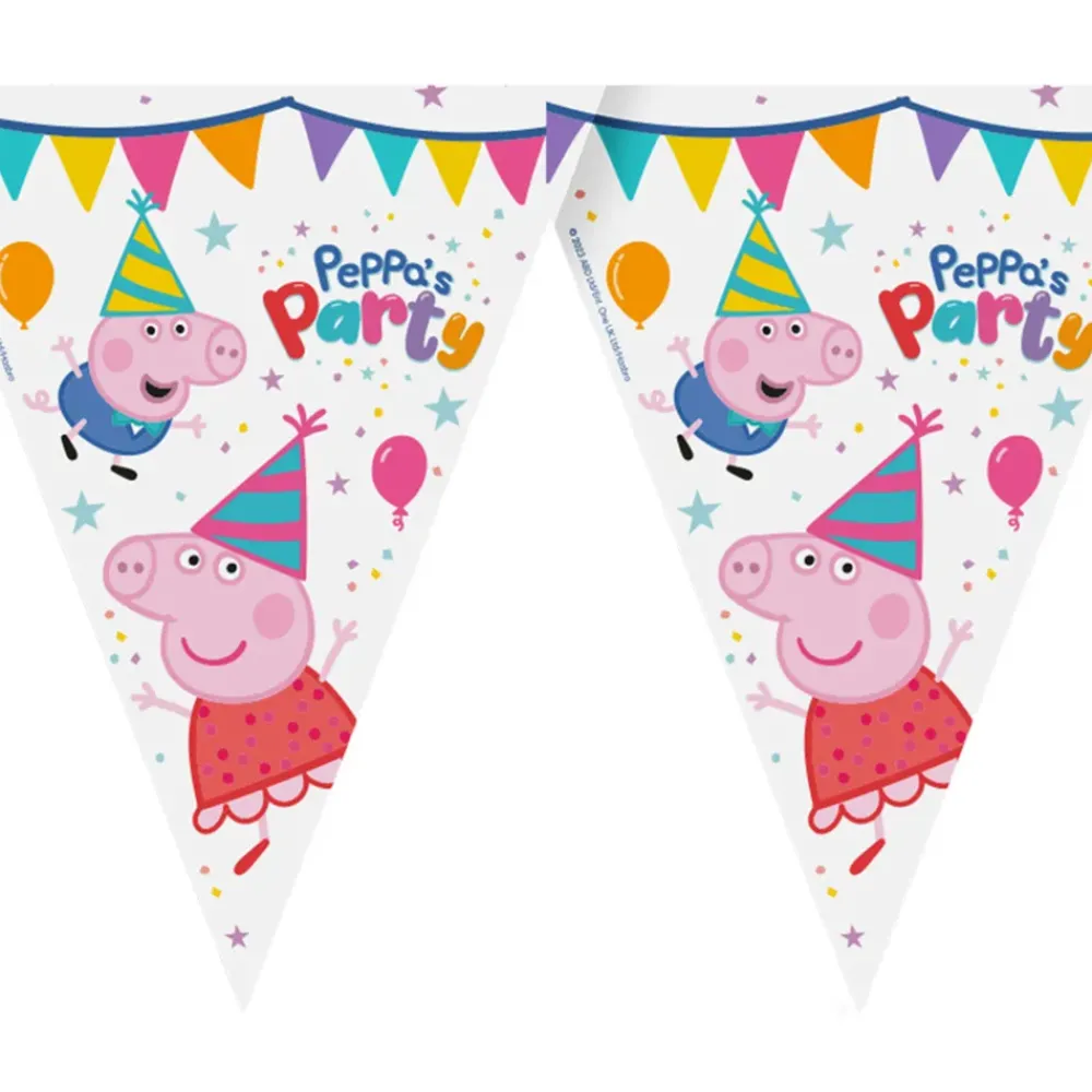 Santex Vimpelguirlande Gurli Gris™ Peppa’s Party - Oppyntning