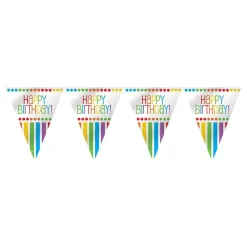 Unique UK Inc t/as Unique Party Vimpelguirlande Happy Birthday Rainbow - Oppyntning|Flag