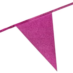 Globos Europe B.V. Vimpelguirlande Hot Pink Glitter - Oppyntning