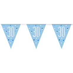 Unique UK Inc t/as Unique Party Vimpelguirlande 30 Lyseblå/Sølv - Oppyntning