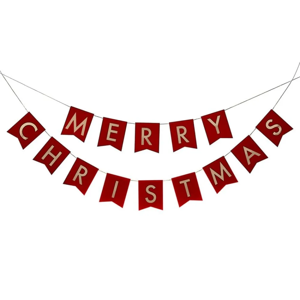 Outlet Ginger Ray Ltd Vimpelguirlande Merry Christmas
