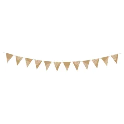 PartyDeco sp. z o.o. Vimpelguirlande Natur med Mønster