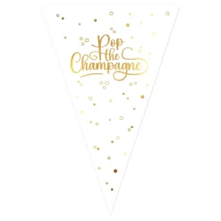 Discount Globos Europe B.V. Vimpelguirlande Pop the Champagne