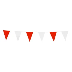 Globos Europe B.V. Vimpelguirlande Rød/Hvid - Oppyntning|Flag