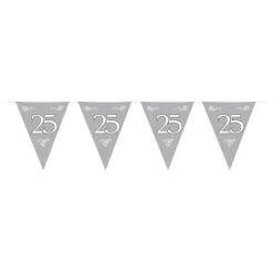 Clearance Folat B.V. Vimpelguirlande 25 Sølv