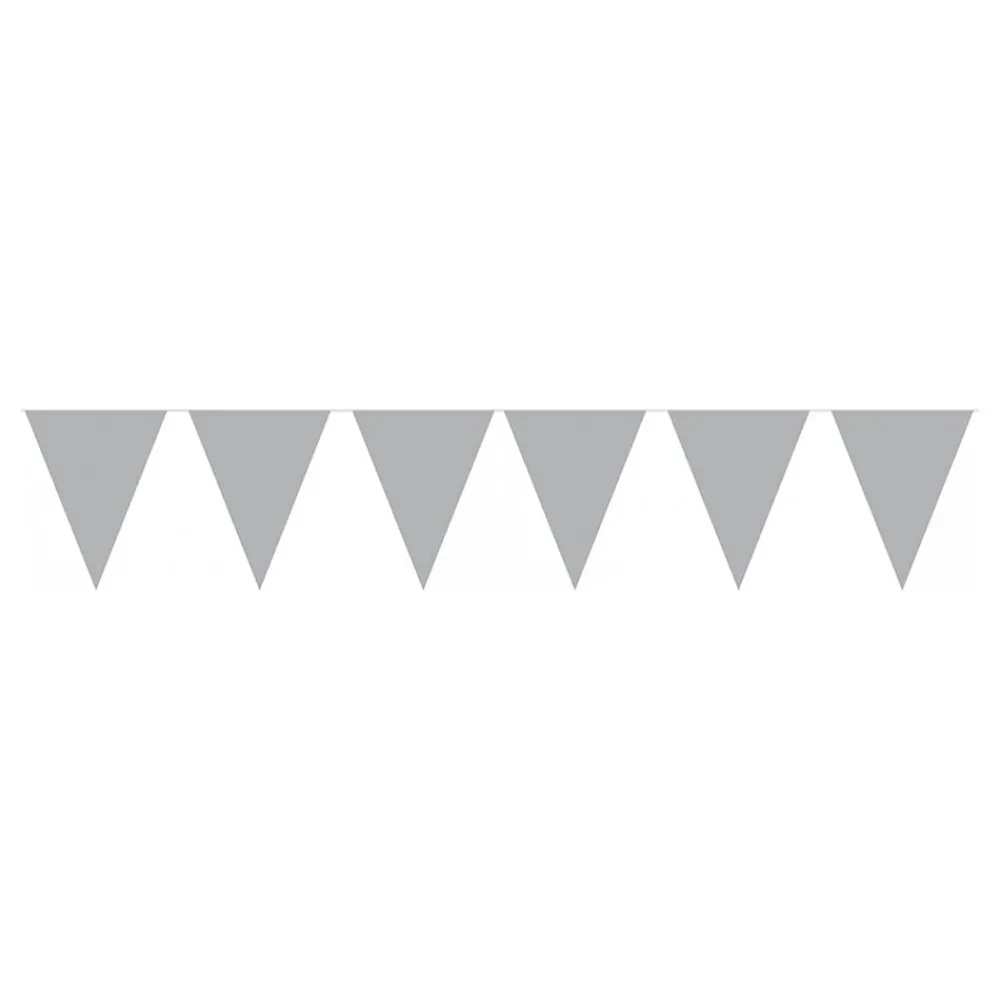 Folat B.V. Vimpelguirlande Sølv - Oppyntning|Flag