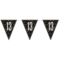 Sale Unique UK Inc t/as Unique Party Vimpelguirlande 13 Sort/Sølv