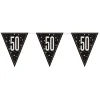 Online Unique UK Inc t/as Unique Party Vimpelguirlande 50 Sort/Sølv