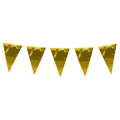 Boland Party Partners B.V. Vimpelguirlande Stor Metallic Guld