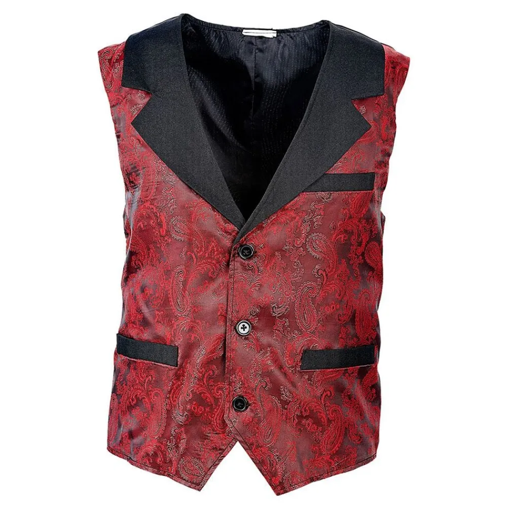 Discount Widmann S.r.l. Vintage Jacquard Vest Vinrød