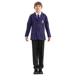 CHAKS Wednesday Skoleuniform Dreng Børnekostume - Udklædningskostumer|Kostumetema