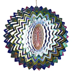 Robetoy AB Wind Spinner i Metal Mandala Blå - Oppyntning|Hjem & Husholdning